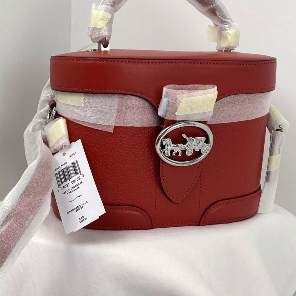 New Coach Georgie 5503 Leather Crossbody Satchel
